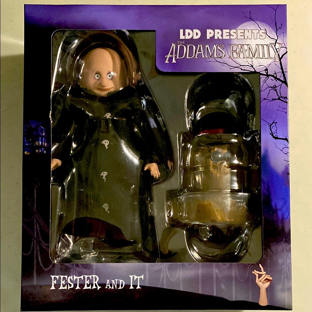 Living Dead Dolls The Addams Family Uncle Fester & Cousin It